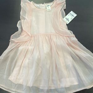 Pink chiffon toddler dress